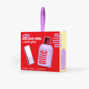 Blush, batom e sombra e muito glow