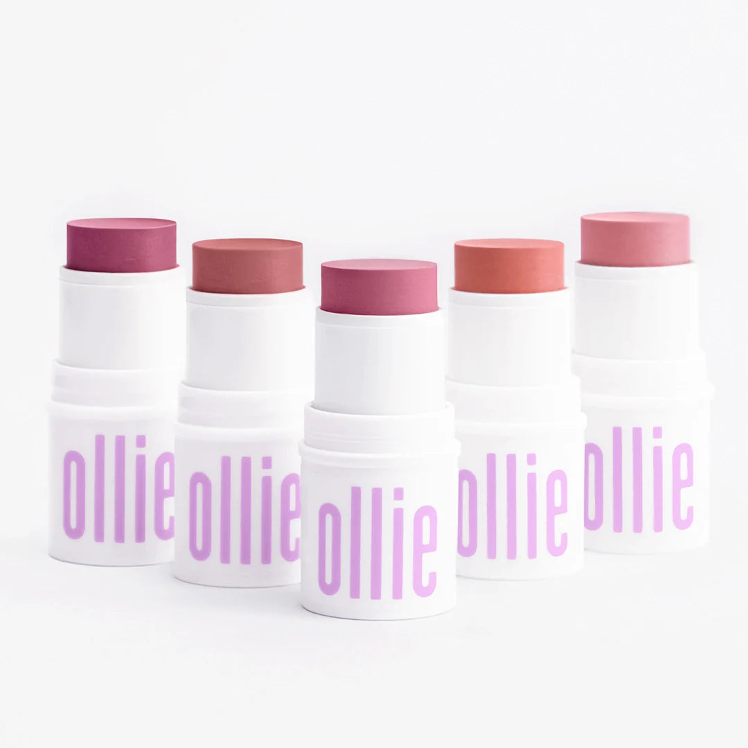 Kit blush, batom e sombra