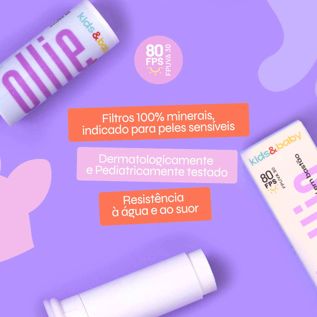 Protetor Solar Infantil em Bastão Mineral FPS 80 FPUVA 30 - Image 2